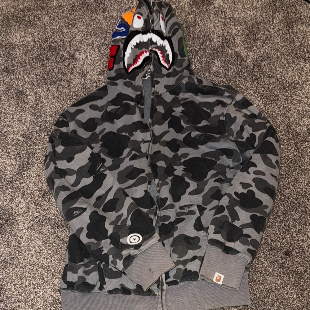 Men's Camouflage Shark Hoodie
